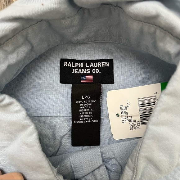 NWT Vintage Ralph Lauren Oxford Button Down - Picture 7 of 9